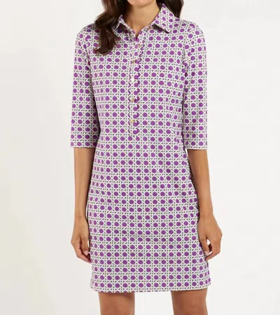 Jude Connally Susanna Dress In Petite Rattan Amethyst In Pink