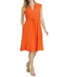 Jude Connally Tess Midi Dress In Apricot In Orange