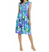 Jude Connally Tess Midi Dress In Kaleidoscope Floral Iris In Blue