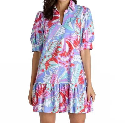 Jude Connally Tierney Dress In Butterfly Mosaic Gold In Multi