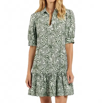 Jude Connally Tierney Dress In Hidden Tiger Cream In Brown