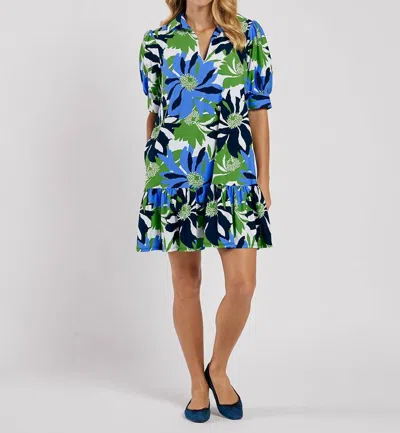 Jude Connally Tierney Dress In Wild Blossom Blue