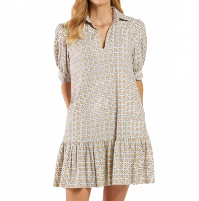 Jude Connally Tierney Mini Dress In Petite Rattan Sand In Multi