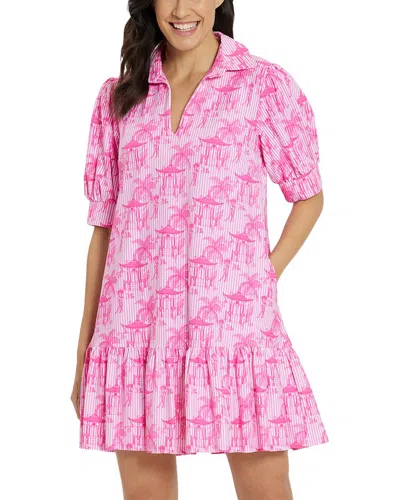 Jude Connally Tierney Swing Dress In Red