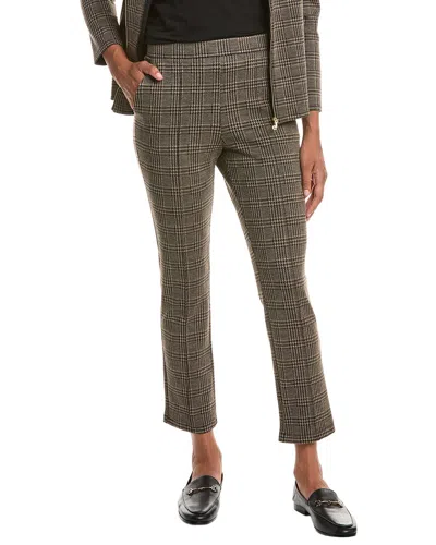 Jude Connally Tobi Textured Plaid Pant In Brown