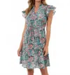 Jude Connally Velma Mini Dress In Garden Party Teal In Multi