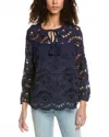 Jude Connally Alva Blouse In Navy In Blue