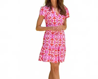 Jude Connally Women's Ginger Geo Fleur Dress In Hot Pink