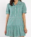 Jude Connally Harriet Dress In Rattan Jade In Green