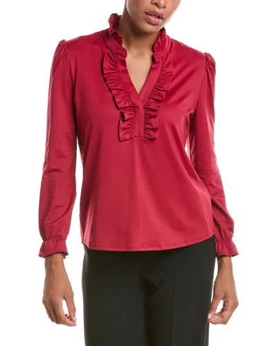 Jude Connally Wren Blouse In Red