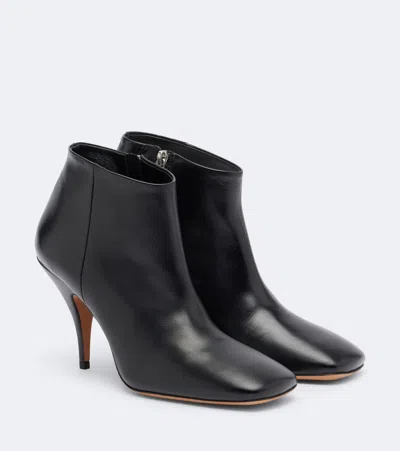 Jude Credo Leather Ankle Boots In Black