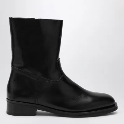 Jude Daryl Mini Ankle Boots In Leather In Black