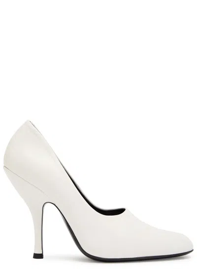 Jude Date 105 Leather Pumps In White