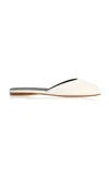 Jude Date Leather Mules In White