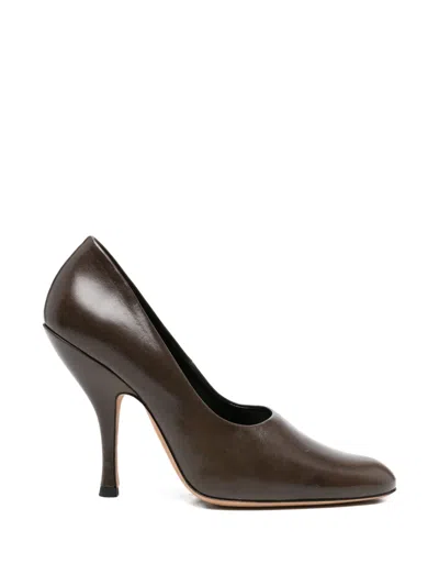 Jude Date Leather Pumps In Brown
