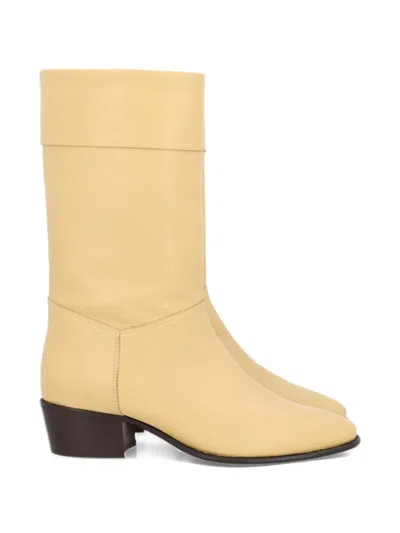 Jude Dor Mid-calf Boots In Yellow