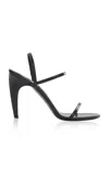 Jude Fame Leather Sandals In Black