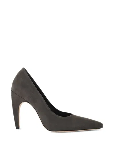 Jude Fame Square-toe Pumps In Gray