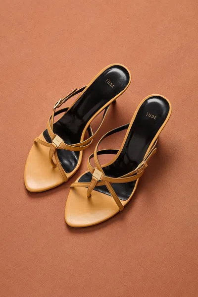 Jude For Fwrd Cross Sandal In Brown