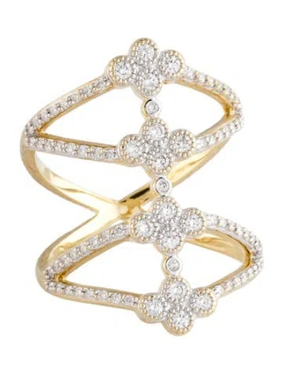 Pre-owned Jude Frances 18k Diamond Cocktail Ring In Multicolor