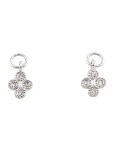 Pre-owned Jude Frances 18k Diamond Earring Enhancers In Multi