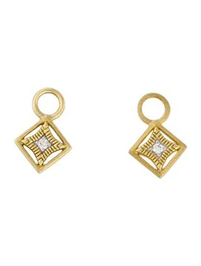 Pre-owned Jude Frances 18k Diamond Earring Enhancers In Multi