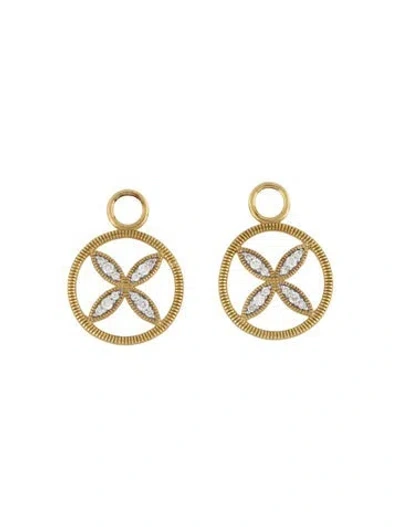 Pre-owned Jude Frances 18k Diamond Earring Enhancers In Multicolor