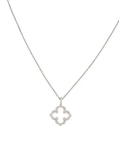 Pre-owned Jude Frances 18k Diamond Pendant Necklace, 16" In Multicolor