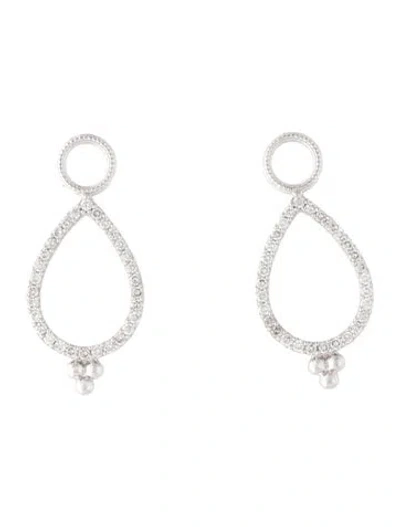 Pre-owned Jude Frances 18k Diamond Provence Earring Enhancers In Multi