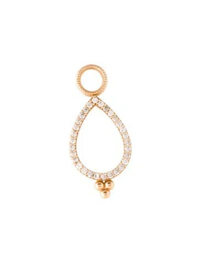 Pre-owned Jude Frances 18k Diamond Single Earring Charm In Multi