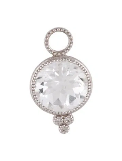 Pre-owned Jude Frances 18k Topaz Pendant In Multicolor