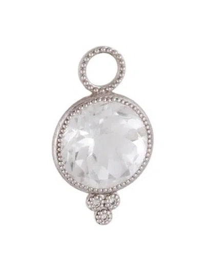 Pre-owned Jude Frances 18k Topaz Pendant In Multicolor