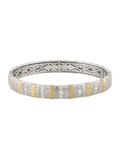 Pre-owned Jude Frances Diamond Multi-pattern Luxor Bracelet, 7" In Multicolor
