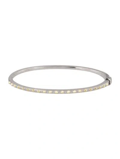 Pre-owned Jude Frances Diamond Spike Bangle, 7.5" In Multi