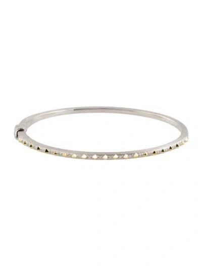 Pre-owned Jude Frances Diamond Studded Bangle, 7.5" In Multi