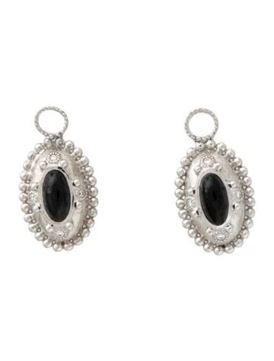 Pre-owned Jude Frances Spinel & Diamond Earring Enhancers In Multicolor