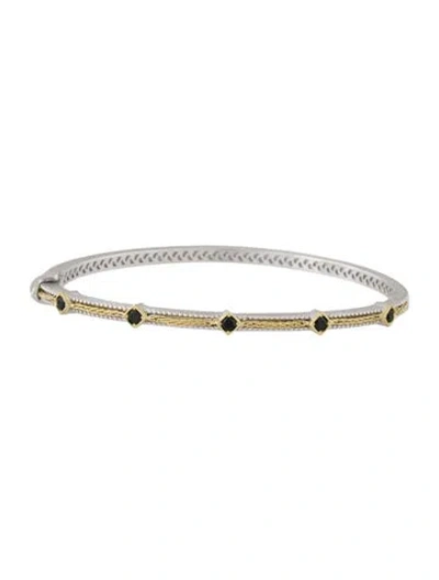 Pre-owned Jude Frances Spinel Hinged Bangle Bracelet In Multicolor