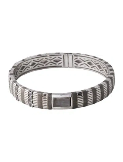 Pre-owned Jude Frances Topaz Bangle, 6.75" In Multi