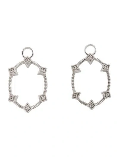 Pre-owned Jude Frances Topaz Earring Enhancer Charms In Multicolor