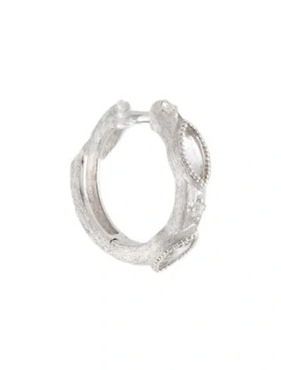 Pre-owned Jude Frances Topaz Huggie Single Earring In Multi