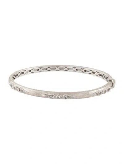 Pre-owned Jude Frances Topaz Kite Bangle W/ Tags, 6.5" In Multicolor