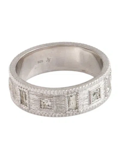 Pre-owned Jude Frances Topaz Moroccan Baguette Ring In Multicolor