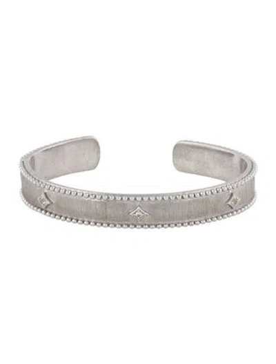 Pre-owned Jude Frances Topaz Narrow Kite Hinged Cuff, 6.75" In Multi