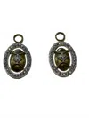 Jude Frances Women's 18k Oval Earrings In Gold/diamond In Black