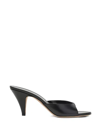 Jude Haze 90 Leather Mule In Black