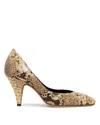 Jude Haze Python-print Leather Pumps In Animal Print