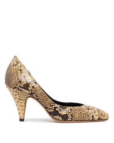 Jude Haze Python-print Leather Pumps In Animal Print