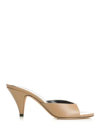 Jude Haze Sandal In Leather Sandals Beige In Brown