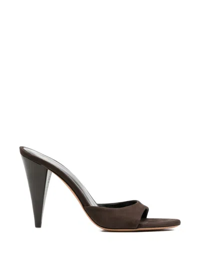 Jude Hew Leather Sandals In Brown