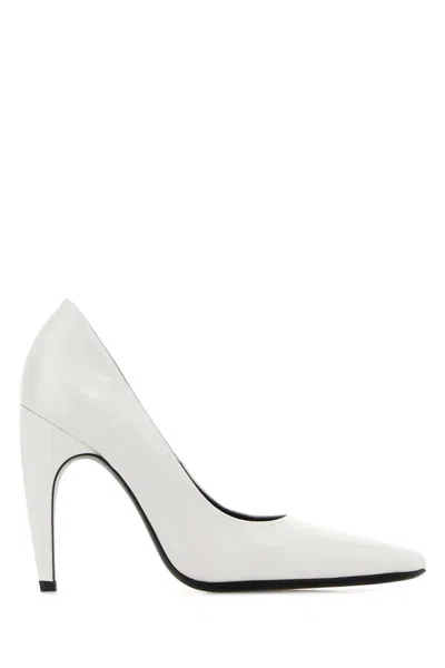 Jude Leather Fame Pumps With 10 Cm Heel In White